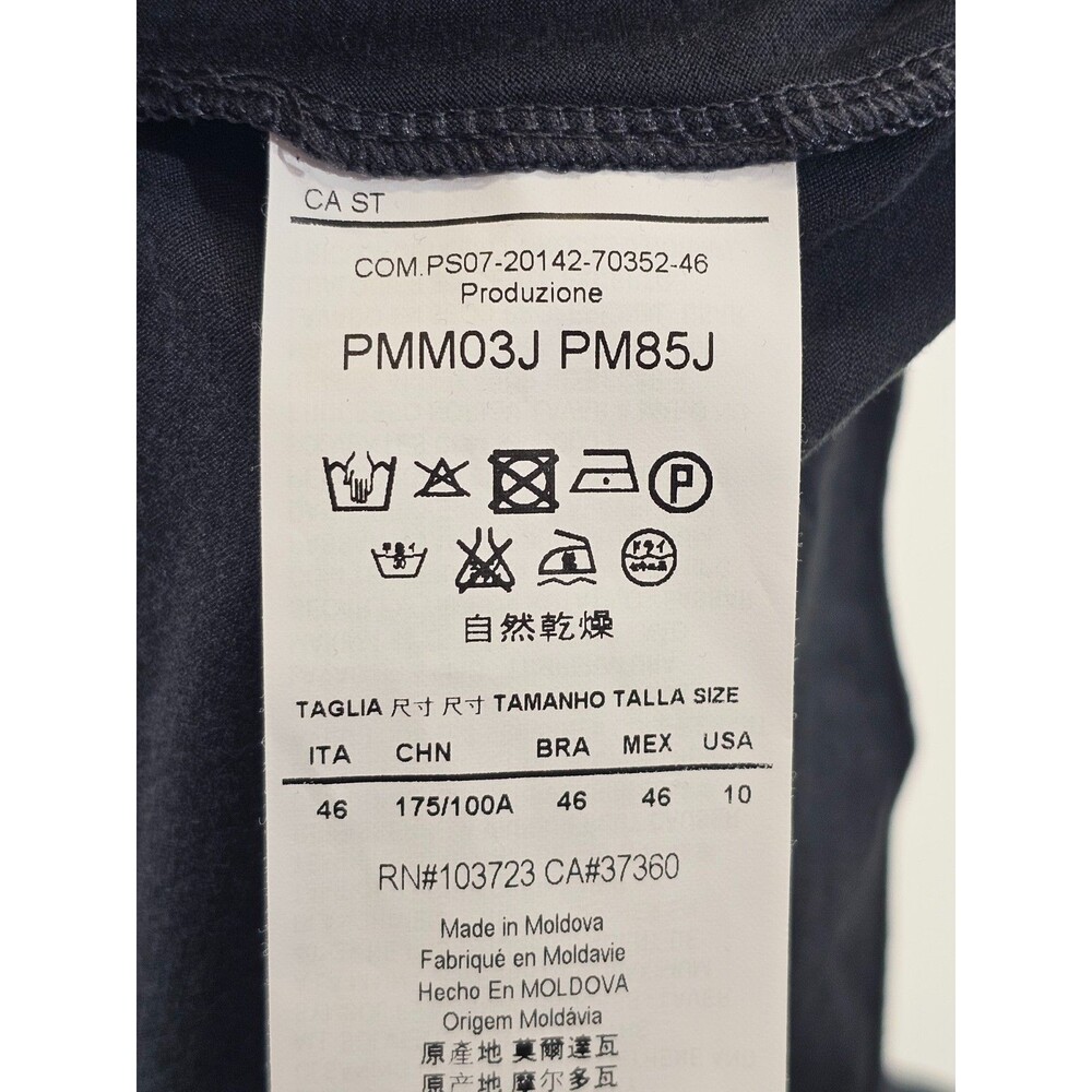 Armani Collezioni Charcoal Gray‎ Long Sleeve Scoop Neck Tee T-Shirt Women's 10 - Picture 6 of 9